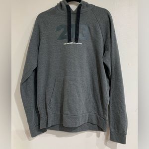 Under Armour , heat gear, gray, hooded sweater Men’s Size Large
